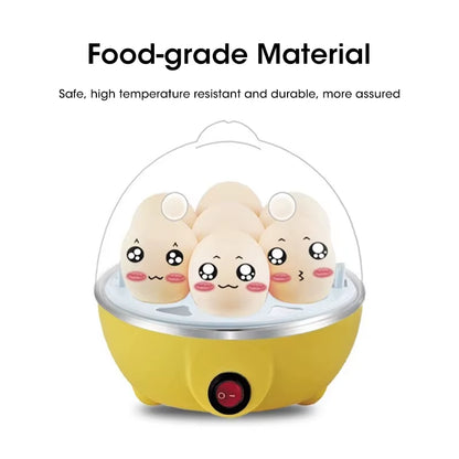 Egg Cooker Automatic Power off Home 7 Eggs Multi-Functional Steamed Egg Custard Boiled Egg Machine Breakfast Artifact
